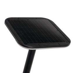 Pastatomas saulės energija įkraunamas LED šviestuvas PARENO SLR, 25W, CCT, IP54, juodas