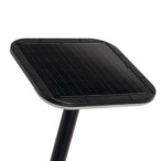 Pastatomas saulės energija įkraunamas LED šviestuvas PARENO SLR, 25W, CCT, IP54, juodas