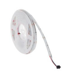 Skaitmeninė adresuojama LED juosta LCOB SPI, 24V, 16W/m, IP65, RGB, COB, 5m