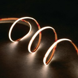 20m LED juosta LCOB LONG 20m, 7.5W/m, 24V DC, IP00, COB 3000K (Šilta balta)