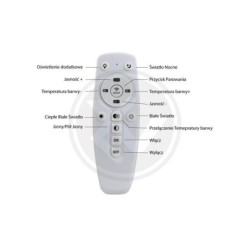 Lubinis šviestuvas LED Parys 64W 650x650 3000K-6500K 2.4G