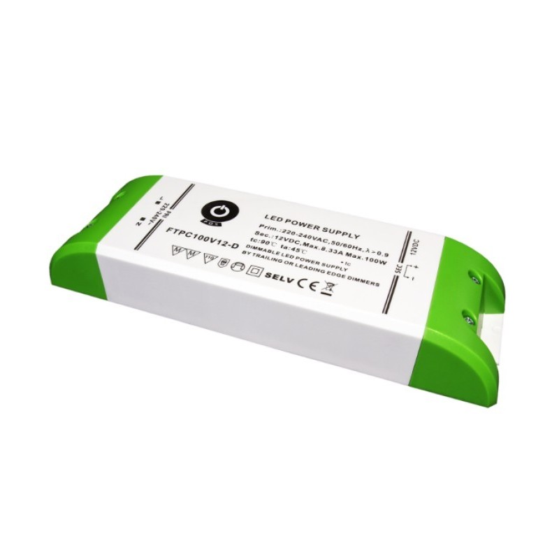 100W 24V Dimeriuojamas LED maitinimo šaltinis POS 4.16A TRIAC