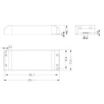 200W 24V Dimeriuojamas LED maitinimo šaltinis POS 8.3A TRIAC