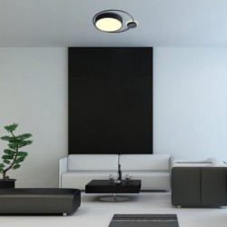 Lubinis šviestuvas Saphira LED 48W 3000K Šilta balta (Juoda)