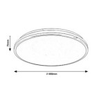 Lubinis šviestuvas Linden LED 50W 3000-6500K CCT keičiama balta spalva (Chromo)