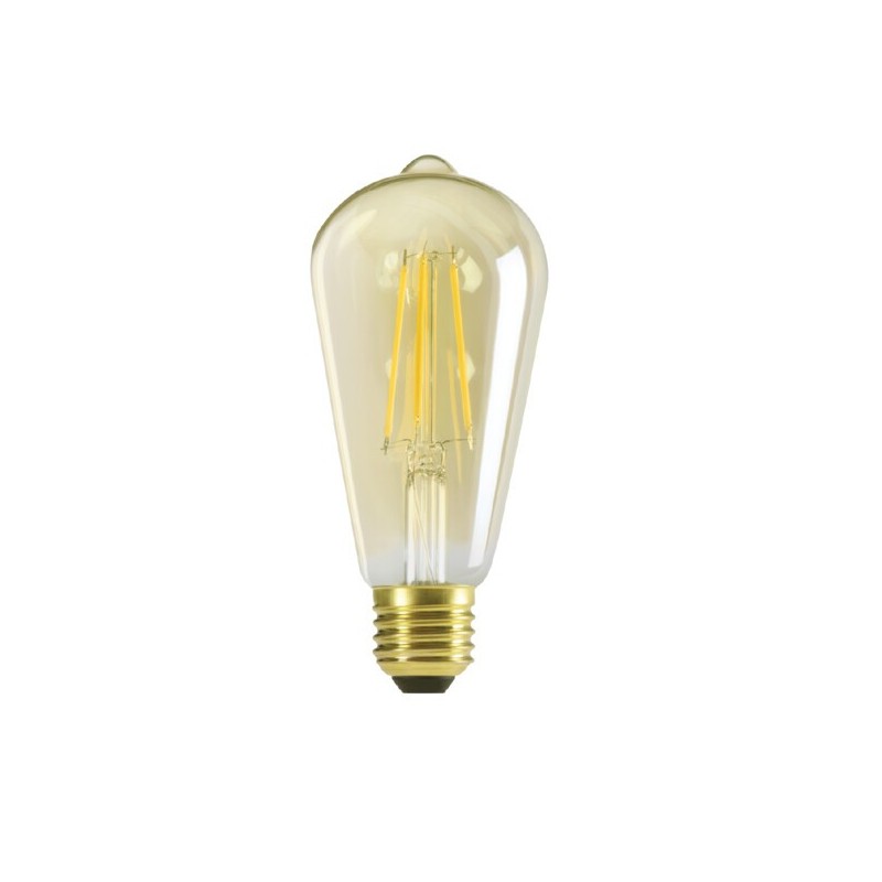 Pritemdoma LED lemputė XLEDIM E27 ST64 7W WW 2500K 230V 725lm 15000h Stiklas (Šilta balta)
