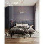 Pakabinamas šviestuvas Queen 50cm Integruotas LED Šlifuoto aukso