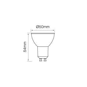 5W 2700K 500lm 220-240V DIM Šilta balta