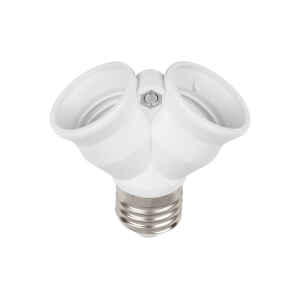 Lemputės adapteris E27->2xE27