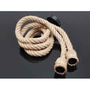 Džiuto virvės pakabinamas šviestuvas 1.5 m. 2xE27