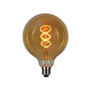 10x PRITEMDOMA LED lemputė E27 4W 1800K 210lm 220-240V FILAMENT G125 GLOBE RETRO VINTAGE GOLD