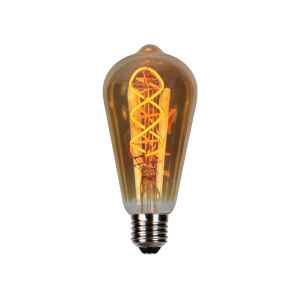 10x PRITEMDOMA LED lemputė E27 4W 1800K 210lm 220-240V FILAMENT ST64 RETRO VINTAGE GOLD