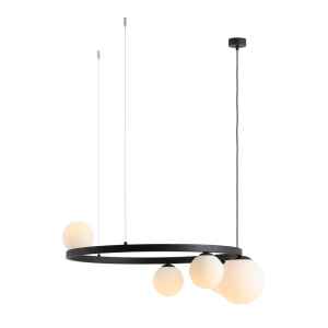 Pakabinamas šviestuvas GARDA 5 RING Juodas E14 / E27 4 x max 10W LED / 1 x max 15W LED