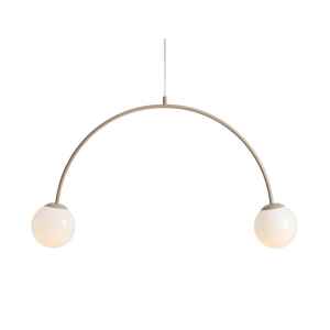 Pakabinamas šviestuvas UNA 2 BEIGE E14 2 x max 10W LED