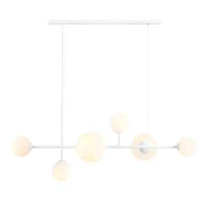 Pakabinamas šviestuvas DIONE 6 WHITE (LISTWA) E14 / E27 4 x max 10W LED / 2 x max 15W LED