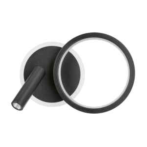 MONET Sieninis šviestuvas Juoda 18W LED 3000K